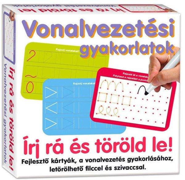 Vonalvezetési gyakorlatok - Írj rá és töröld le!