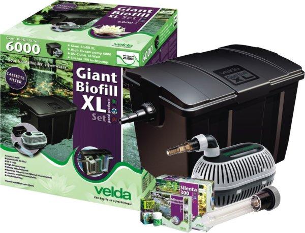 Giant Biofill XL szett 20000, 20 m3 vízhez (18 W UV-C, 6000 l/H High-Stream)