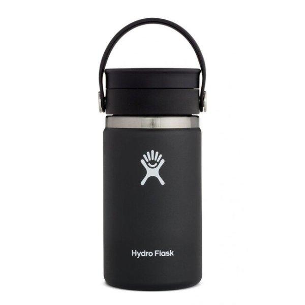 Hydro Flask Termosz 12 OZ Wide Mouth Flex Sip Lid 354ml, fekete