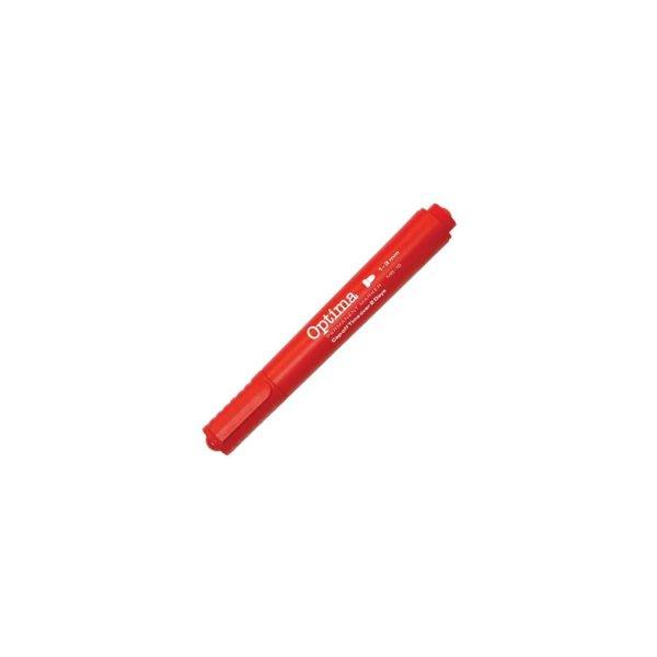 Alkoholos marker alkoholos 1-5mm, vágott hegyű, Trend piros