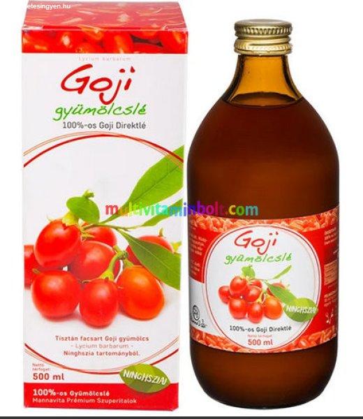 Goji bogyó Juice 100%-os, 500 ml - MannaVita