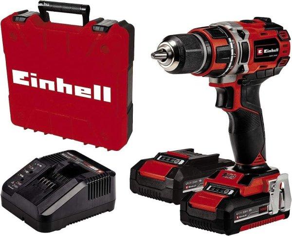 Einhell PXC TE-CD 18/50 Li-i BL akkus ütvefúró-csavarozó KOFFERBAN, 18V,
50Nm (2x2Ah akkuval és töltővel)BONTOTT DOBOZ