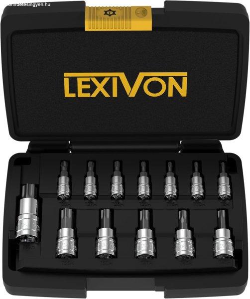 LEXIVON Torx bit foglalat készlet, prémium S2 ötvözött acél | 13 részes
Star T8 – T60 készlet | (LX-143) 