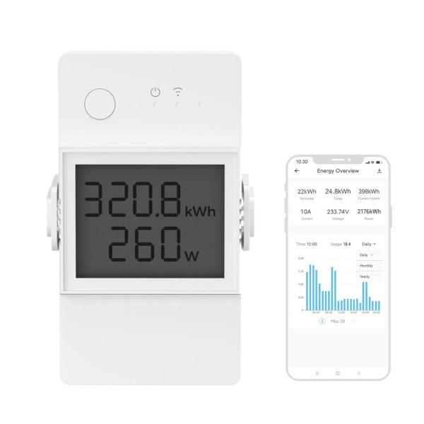 SONOFF POWR316D 16A WiFi Smart Power Meter kapcsoló Intelligens WiFi vezeték
nélküli fénykapcsoló energiafigyeléssel