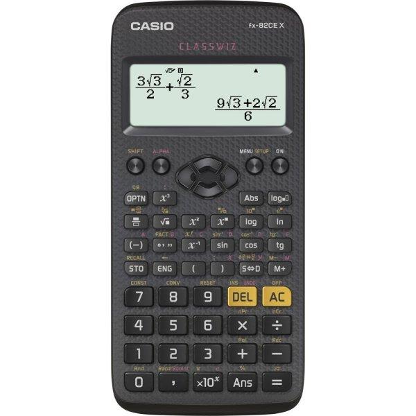 Számológép tudományos 379 funkcióss Casio FX 82 CE X fekete