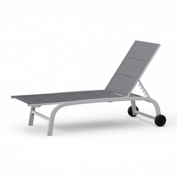 Blumfeldt Lounger Limala XXL, nyugágy, 160 kg teherbírás, 5 fokozatban
állítható háttámla, kerekek