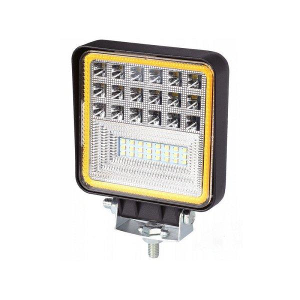 Led munkalámpa 42 LED-del és halogén izzóval 126W 12V-24V Cree
technológiával