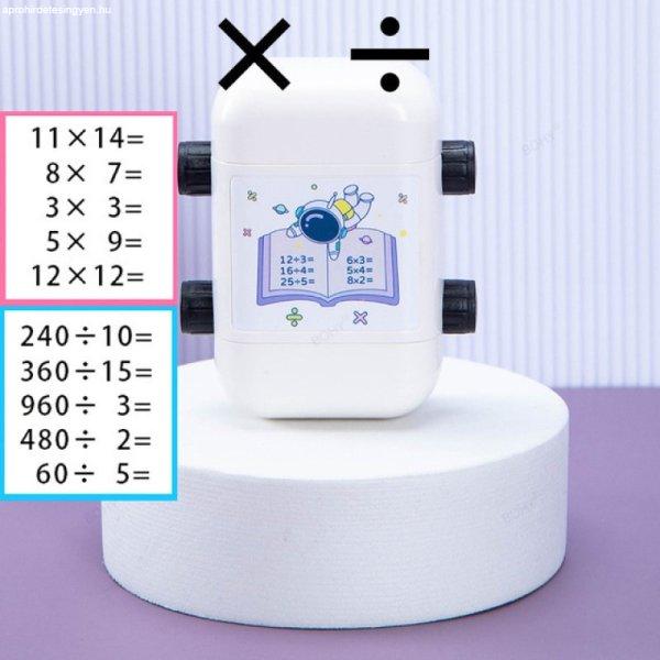 Matematika gyakorlást segítő nyomda - Fehér