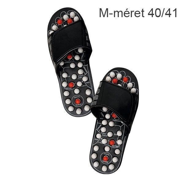 Masszírozó papucs, akupresszúrás papucs, masszázspapucs - M-méret 40/41