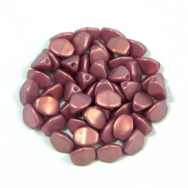 Cseh préselt Pinch gyöngy - rose bronze golden shine - 5x3mm