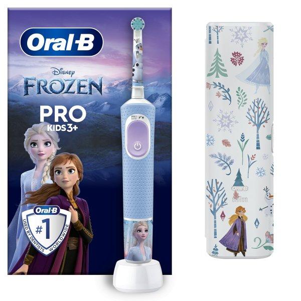 Oral B Elektromos fogkefe utazótokkal Vitality Pro Kids Jégvarázs