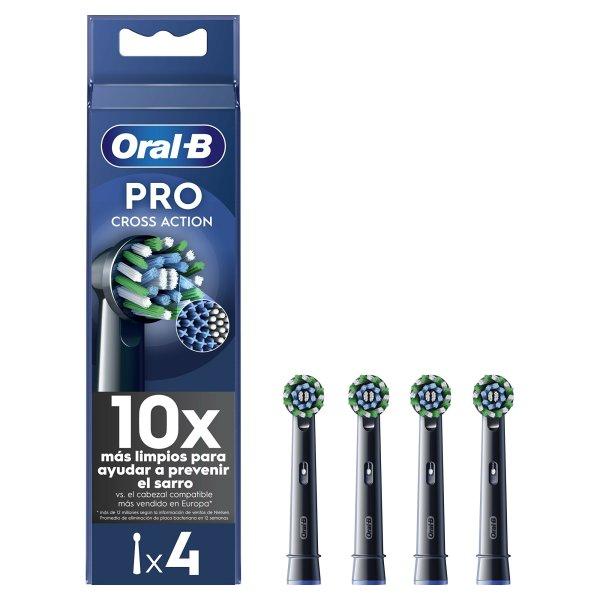 Oral B Cserélhető kefefejek Cross Action Black EB50 4 db