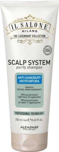 IL SALONE MILANO Korpásodás elleni sampon Scalp System (Purify
Shampoo) 250 ml