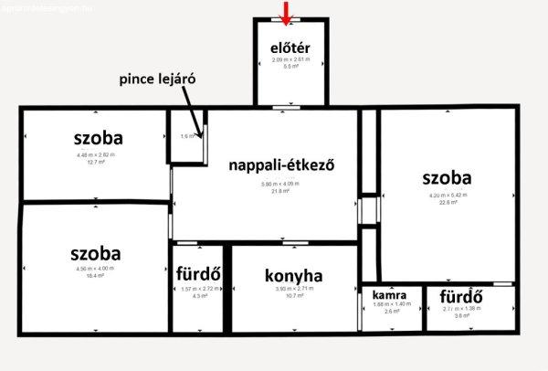 4 szobás családi ház, gazdálkodásra is alkalmas nagy telekkel, nagy
melléképülettel eladó Márkón.