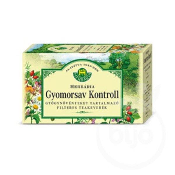 Herbária gyomorsav kontroll tea 20x1,2 g 24 g