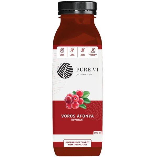 PURE VI KIVONAT VÖRÖSÁFONYA 500ML