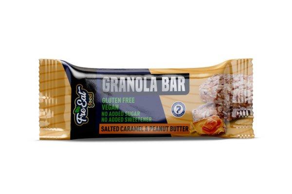 Freeat food granola bar sós-karamell ízű granolás szelet
földimogyorókrémmel 50 g