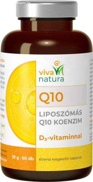 Viva natura liposzómás q10 koenzim d3 vitaminnal étrend kiegészítő
kapszula 60 db