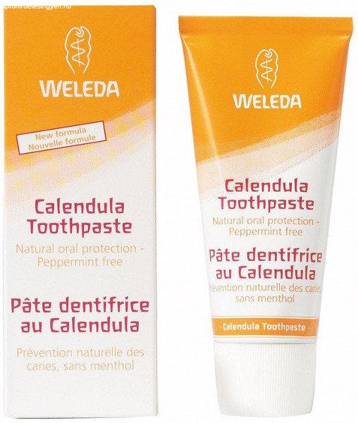 Weleda calendula gyógynövényes mentol mentes fogkrém 75 ml