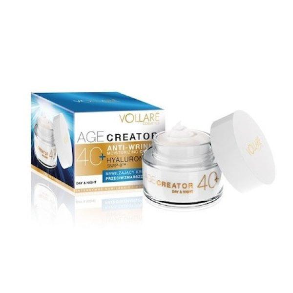 Vollaré age creator 40+ hyaluronsavas, e-vitaminos és retinolos
bőrhidratáló arckrém 50 ml