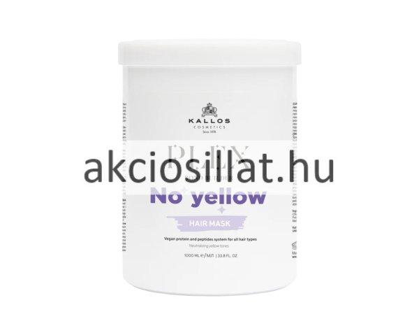 Kallos Plex No Yellow Hamvasító Hajpakolás sárga tónusok ellen 1000ml 