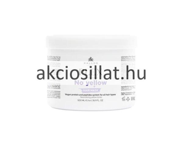 Kallos Plex No Yellow Hamvasító Hajpakolás sárga tónusok ellen 500ml 