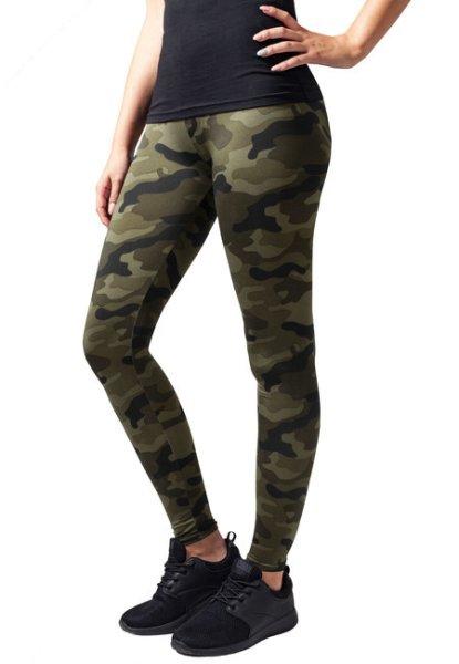 Urban Classics női leggings, wood camo