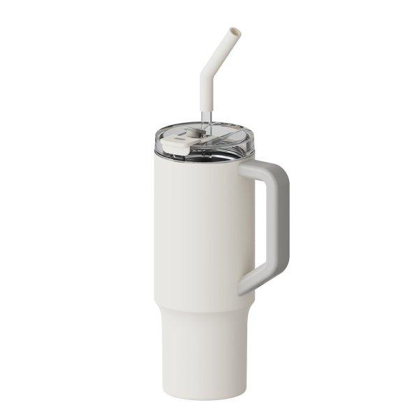 Xiaomi Straw Mug szívószálas thermo bögre 1L, fehér