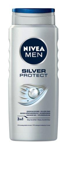 Nivea Tusfürdő férfiaknak Silver Protect 500 ml