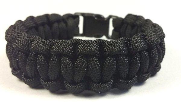 Cordell Paracord karkötő Solomon Fekete M ( 18 - 19 cm )