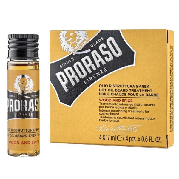 Proraso Szakállolaj szett Hot Oil Beard Treatment 4 x 17 ml