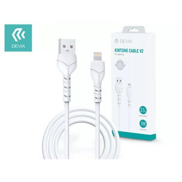 DEVIA USB - LIGHTNING ADAT- ÉS TÖLTŐKÁBEL 1 M-ES VEZETÉKKEL - KINTONE CABLE
V2 SERIES FOR LIGHTNING - 5V/2.1A - WHITE