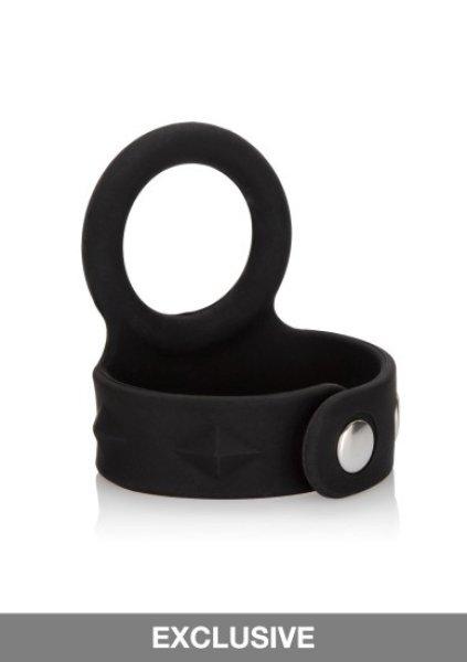 CalExotics Silicone Tri-Snap Scrotum Support Ring - Medium