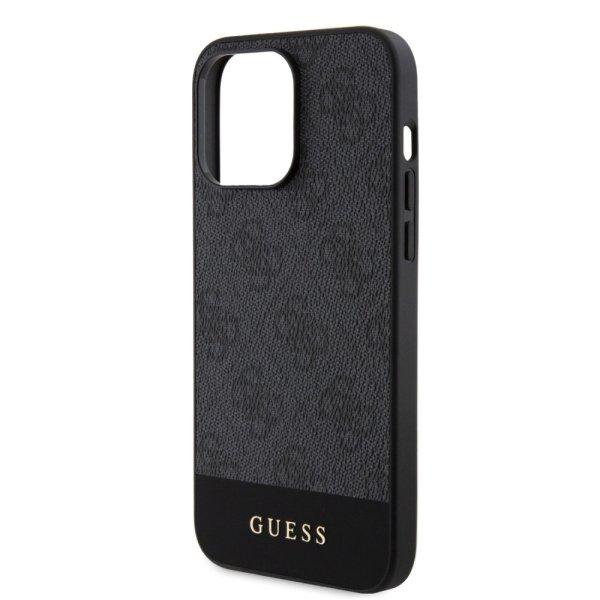 Guess Apple iPhone 15 Pro Max (6.7) PU 4G Stripe MagSafe hátlapvédő tok
szürke (GUHMP15XG4GLGR)