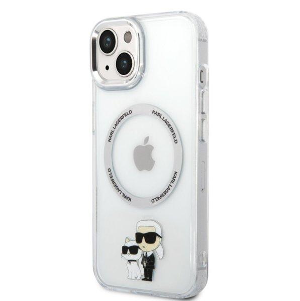 Karl Lagerfeld IML MagSafe Karl and Choupette Apple iPhone 13 (6.1)
hátlapvédő tok átlátszó (KLHMP13MHNKCIT)