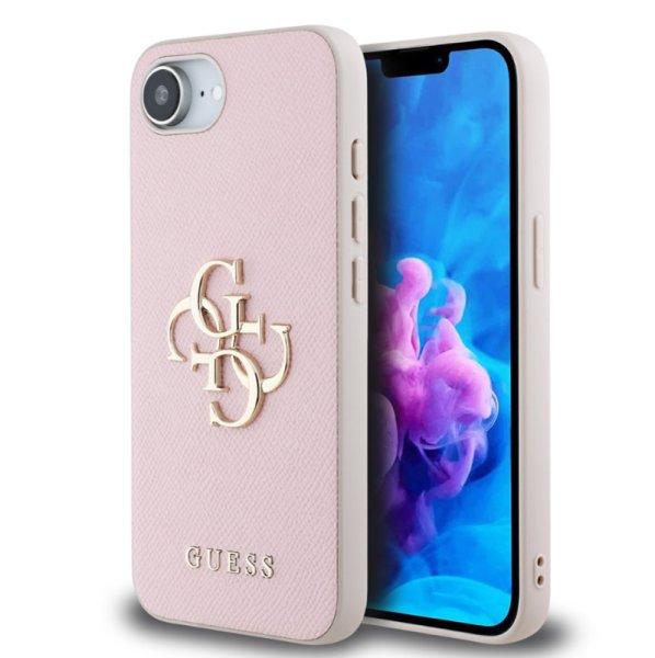 Guess PU Grained 4G Metal Logo Apple iPhone 16e (6.1) hátlapvédő tok pink
(GUHCPSE4PGT4MBP)