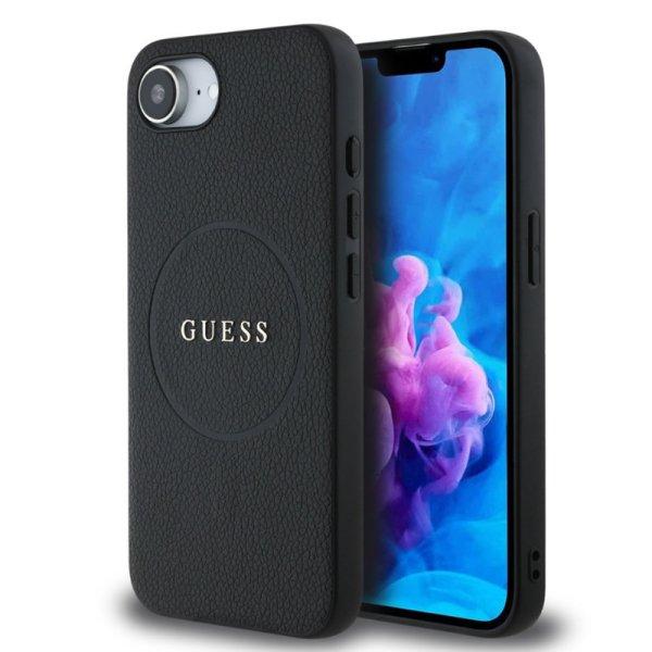 Guess PU Grained Classic Logo Apple iPhone 16e (6.1) hátlapvédő tok fekete
(GUHMPSE4PGHSMMK)