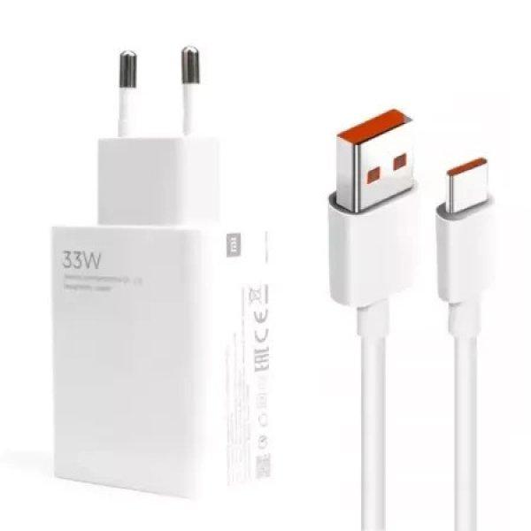 Bliszteres Xiaomi BHR9956EU MDY-16-EF gyári hálózati fehér gyors töltőfej
3A 33W USB Type-C adatkábellel