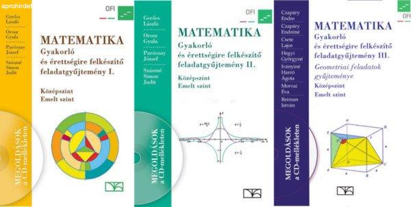 Matematika - Gyakorló és érettségire felkészítő feladatgyűjtemény
I-III. (CD-mellékletek nélkül) - 