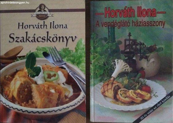 Szakácskönyv + A vendéglátó háziasszony (2 db Horváth Ilona-kötet) -
Horváth Ilona