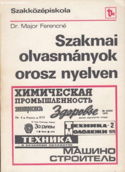 Szakmai olvasmányok orosz nyelven - Dr. Major Ferencné