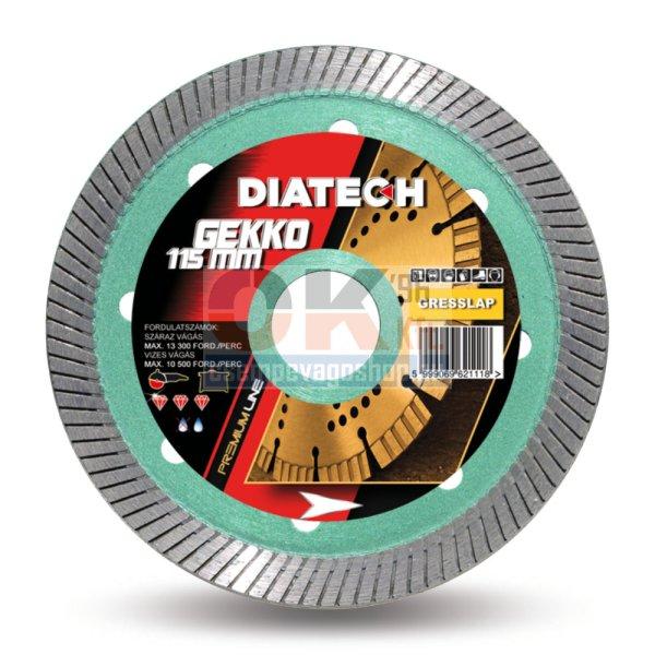 Diatech gyémánttárcsa GEKKO 115x22,2 mm (gk115)