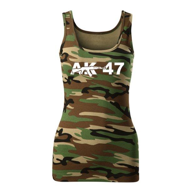 DRAGOWA női atlétapólók ak47, camouflage 180g/m2