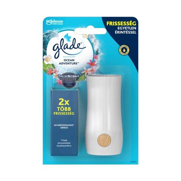 Légfrissítő készülék + utántöltő 10 ml Glade® Touch&Fresh Ocean
Adventure