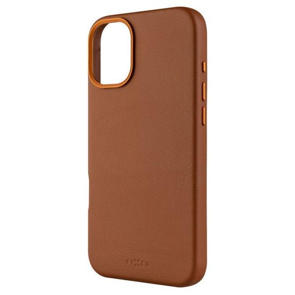 FIXED MagLeather telefontok MagSafe támogatással az Apple iPhone 16 Plus
készülékhez, barna