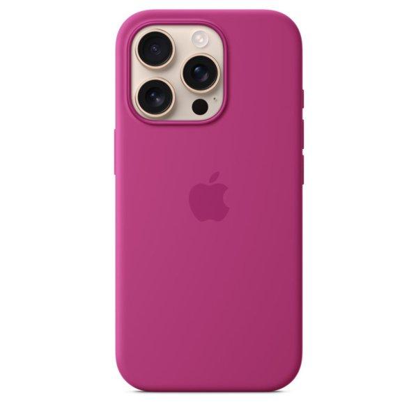 Apple iPhone 16 Pro Silicone Case with MagSafe Fuchsia (Seasonal)