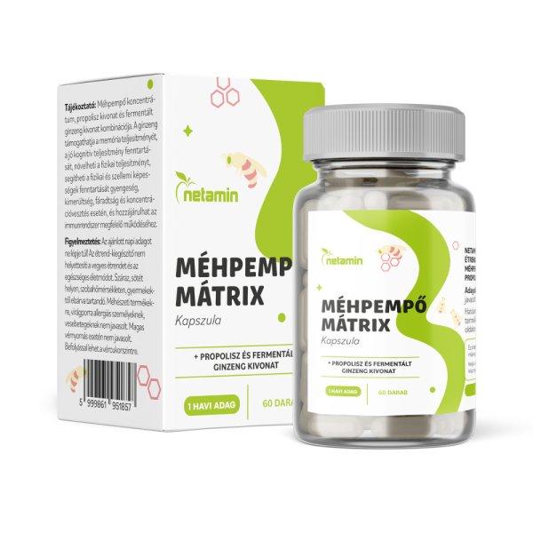 Netamin méhpempő mátrix kapszula+propolisz és fermentált ginzeng kapszula
60 db