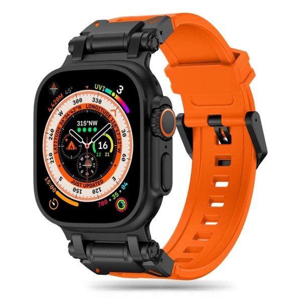  Tech-Protect DELTA PRO óraszíj Narancs / Fekete, Apple Watch 42mm / 44mm /
45mm / 49mm készülékhez