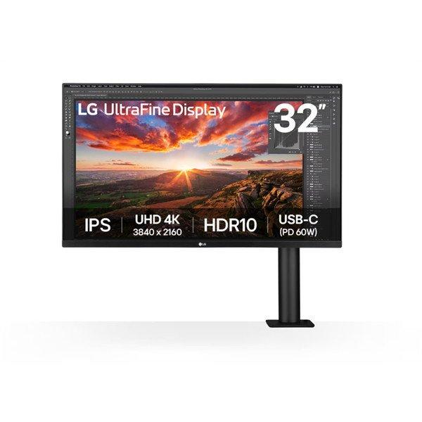 LG IPS monitor 31.5" 32UN880K, 3840x2160, 16:9, 350cd/m2, 5ms,
HDMIx2/DisplayPort/USB-C/USBx2, Pivot, hangszóró