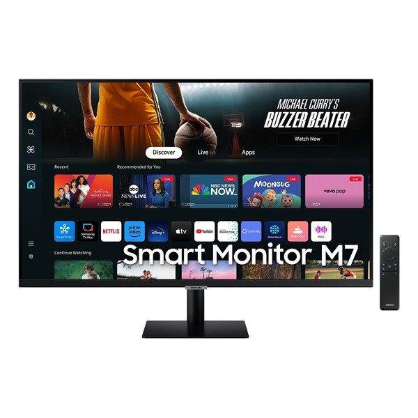 SAMSUNG Smart VA 32" monitor M70D, 3840x2160, 16:9, 300cd/m2, 4ms,
HDMI/USB/USB-C/WiFi/Bluetooth, hangszóró